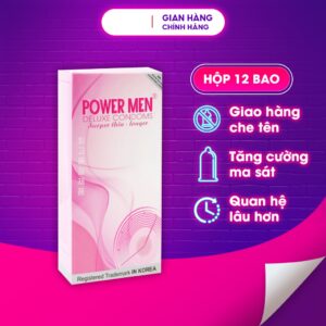 Alternative view of Bao Cao Su Power Men Super Thin Long Shock – Siêu Mỏng, Kéo Dài Thời Gian Chứa 5% Benzocaine
